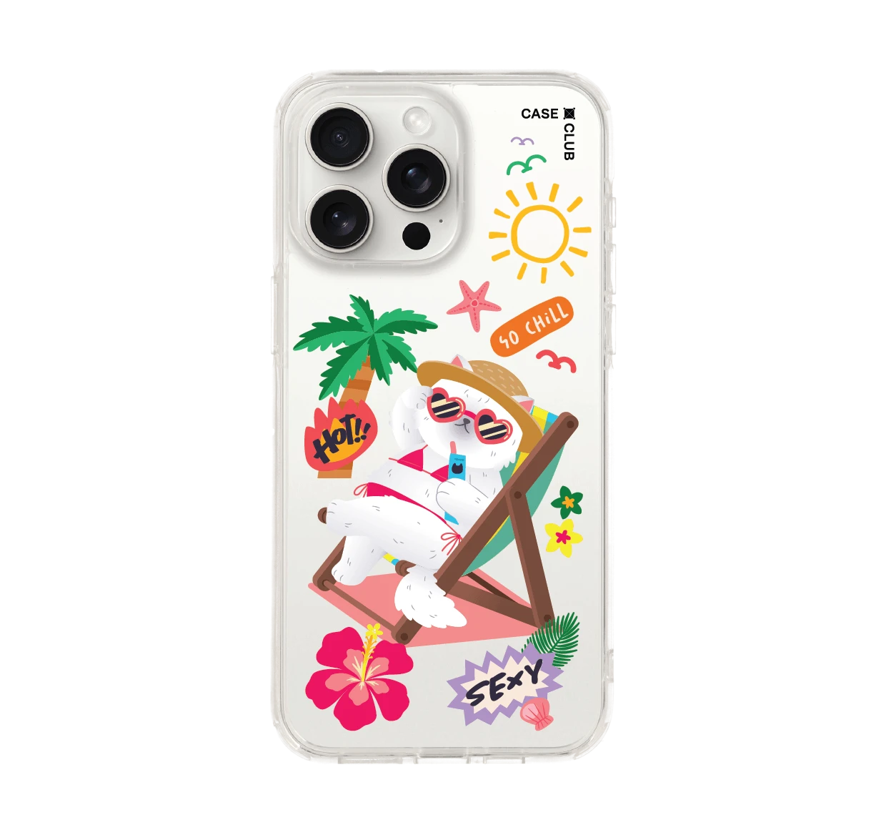 เคสใส iphone 15 pro max น้องเหมียวบิกินี่สุดแซ่บ